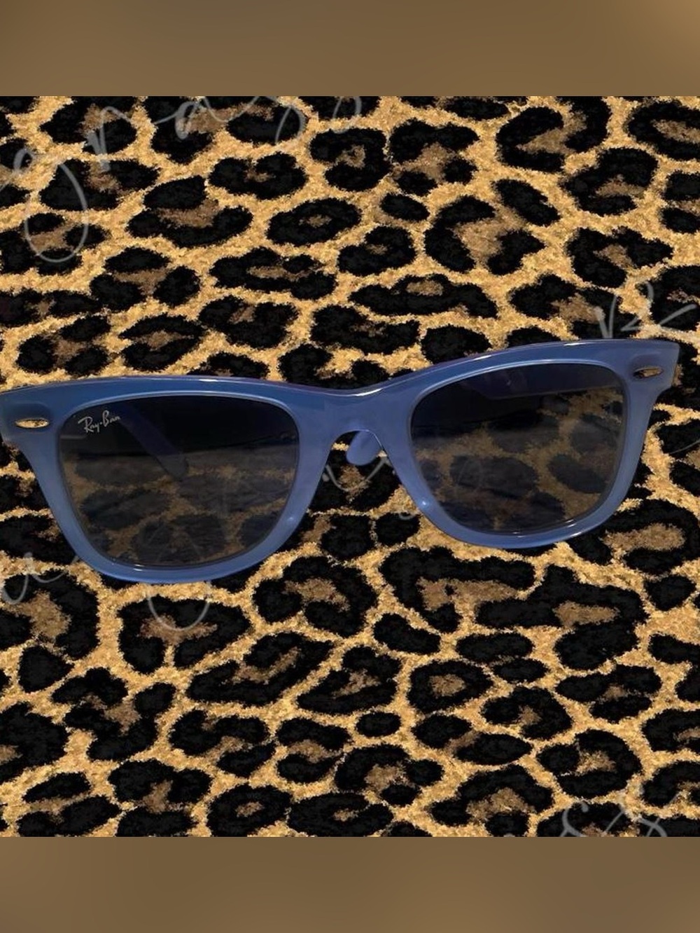 Ray-Ban Pinstripe Blue Wayfarer Sunglasses